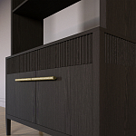 Стеллаж Primo с ящиками Темный орех варинант исполнения - 4 | Loft Concept в Воронеже