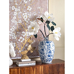 Ваза фарфоровая с узким горлышком и синими цветочными мотивами Independence варинант исполнения - 4 | Loft Concept в Воронеже