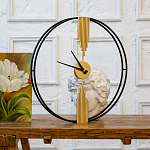 Часы настенные круглые из металла Mirror Tower Clock варинант исполнения - 3 | Loft Concept в Воронеже