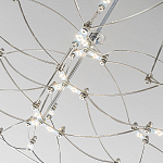 Люстра подвесная с тонкой металлической конструкцией цвета хром Quasar варинант исполнения - 5 | Loft Concept в Воронеже