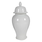 Ваза белая с крышкой однотонная Chinoiserie Ceramics варинант исполнения - 8 | Loft Concept в Воронеже