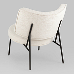 Мини-кресло District Lounge букле белый варинант исполнения - 3 | Loft Concept в Воронеже