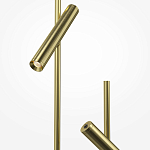 Напольный торшер светодионый золотой Lumen Duo варинант исполнения - 3 | Loft Concept в Воронеже