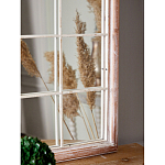 Зеркало-окно настенное в венецианском стиле с деревянной рамой бежевого цвета Venetian Smooth варинант исполнения - 6 | Loft Concept в Воронеже