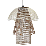 Подвесной светильник Beige Gold Mesh Tube Lampshade Hanging Lamp варинант исполнения - 1 | Loft Concept в Воронеже