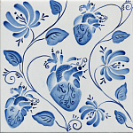 Плитка с узором Сердце варинант исполнения - 2 | Loft Concept в Воронеже