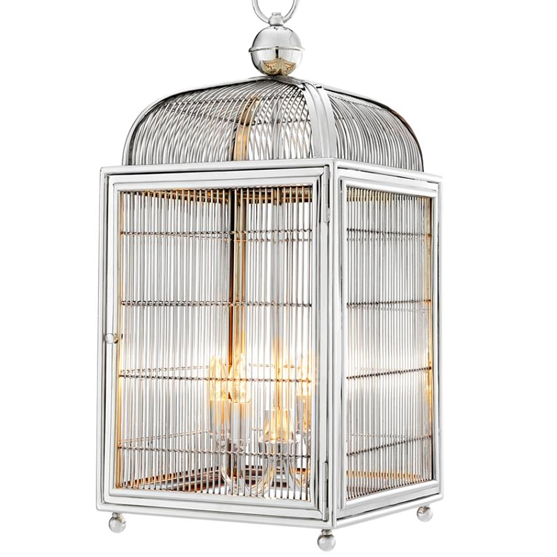 Люстра Lantern Falcon Nickel Никель в Воронеже | Loft Concept 