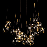 Подвесной светильник Crystal Cascade Gold варинант исполнения - 1 | Loft Concept в Воронеже