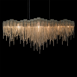 Люстра подвесная с металлическими дугами и длинными цепочками 115 см Atlantis Chain варинант исполнения - 16 | Loft Concept в Воронеже