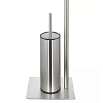 Держатель для туалетной бумаги с ершиком Chrome Bathroom Accessory варинант исполнения - 4 | Loft Concept в Воронеже