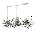 Люстра подвесная из трех частей с металлическими круглыми элементами Terzani Argent варинант исполнения - 6 | Loft Concept в Воронеже