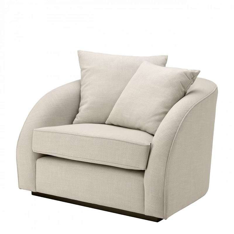 Кресло Eichholtz Chair Les Palmiers Natural Молочный Черный Кресло Eichholtz Chair Les Palmiers Natural Молочный Черный в Воронеже | Loft Concept