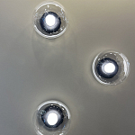 Бра с куполообразным плафоном и черным металлическим основанием Flos Wireline Lighting варинант исполнения - 1 | Loft Concept в Воронеже