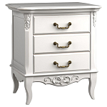 Тумба прикроватная белого цвета из массива бука в стиле прованс White Provence варинант исполнения - 3 | Loft Concept в Воронеже