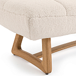 Оттоманка с обивкой букле Lino White Boucle Ottoman варинант исполнения - 3 | Loft Concept в Воронеже