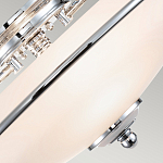 Потолочный светильник со стеклянным плафоном на изогнутых кронштейнах Quoizel  варинант исполнения - 9 | Loft Concept в Воронеже