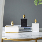 Мраморная шкатулка с бюстом из металла KELLY WEARSTLER варинант исполнения - 9 | Loft Concept в Воронеже