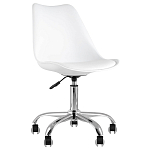 Офисный стул на металлическом основании EGGERY White пластик варинант исполнения - 1 | Loft Concept в Воронеже