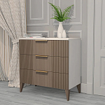 Комод коричневый с 3-мя ящиками на 4-х ножках Harper Line варинант исполнения - 2 | Loft Concept в Воронеже