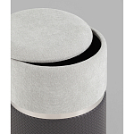 Пуф Mauldine с ящиком серо-черный с экокожей варинант исполнения - 2 | Loft Concept в Воронеже