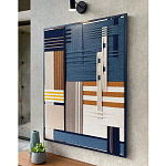 Панно из шнура Синяя геометрическая абстракция wall panel line Blue варинант исполнения - 2 | Loft Concept в Воронеже