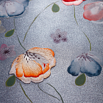 Обои ручная роспись Falling Flowers Standard colourway on Flash metallic silk варинант исполнения - 2 | Loft Concept в Воронеже