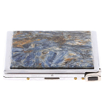 Портсигар на 10 сигарет с газовой зажигалкой из натурального камня Кианит Stone Cigarettes Cases варинант исполнения - 1 | Loft Concept в Воронеже