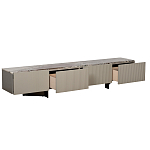 Тумба под телевизор серая с мраморной столешницей Uniqueness Marble варинант исполнения - 2 | Loft Concept в Воронеже