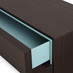 Дизайнерский комод коричневый с 2-мя ящиками и дверцами Pandora варинант исполнения - 2 | Loft Concept в Воронеже