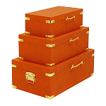 Комплект оранжевых чемоданов Golden Twigs варинант исполнения - 2 | Loft Concept в Воронеже