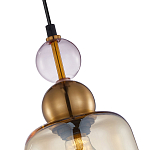 Подвесной светильник со стеклянным плафоном янтарного цвета Prestige варинант исполнения - 3 | Loft Concept в Воронеже
