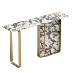 Консоль с прямоугольной мраморной столешницей Vivian Console варинант исполнения - 1 | Loft Concept в Воронеже