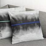 Чехол на подушку хлопковый Blake Boundaries Blue варинант исполнения - 4 | Loft Concept в Воронеже
