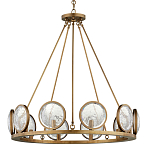 Люстра круглая с прозрачными рельефными плафонами Crystal Prism варинант исполнения - 3 | Loft Concept в Воронеже