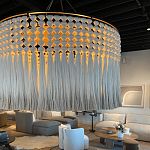 Люстра серая плетеная с кисточками Boho Tassel Chandelier варинант исполнения - 2 | Loft Concept в Воронеже