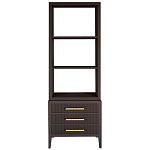 Этажерка Primo с ящиками шпон Темный орех варинант исполнения - 1 | Loft Concept в Воронеже