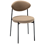 Стул металлический с мягкой спинкой и сиденьем из велюра Alfie Chair варинант исполнения - 4 | Loft Concept в Воронеже