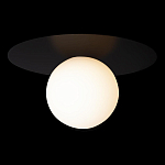 Потолочный светильник с белым шарообразным плафоном и черным круглым основанием Matisse варинант исполнения - 1 | Loft Concept в Воронеже