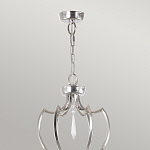 Люстра цвета никель с 6-ю лампами и стеклянными подвесками Elstead Lighting варинант исполнения - 4 | Loft Concept в Воронеже