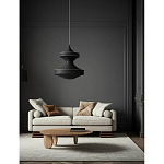 Подвесной вязаный черный светильник «Моника» варинант исполнения - 3 | Loft Concept в Воронеже