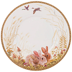 Чайная пара из фарфора с изображением собаки и зайцев 300 мл Hunting Porcelain Collection 2 варинант исполнения - 3 | Loft Concept в Воронеже
