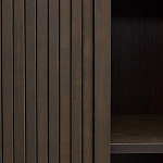 Буфет тёмно-коричневого цвета из ясеневого шпона с 2-мя раздвижными дверями Toinette варинант исполнения - 3 | Loft Concept в Воронеже