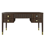 Письменный стол с 4-мя ящиками Elsa Dreams Walnut варинант исполнения - 6 | Loft Concept в Воронеже