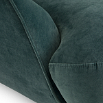 Полукруглое мягкое кресло Halle Green Armchair варинант исполнения - 6 | Loft Concept в Воронеже