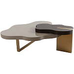 Кофейный стол со столешницей волнистой формы Gale Curved Coffee Table варинант исполнения - 3 | Loft Concept в Воронеже