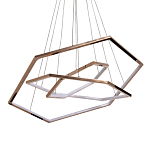 Люстра с 3-мя подвесами в виде шестиугольников Hexagon Horizontal варинант исполнения - 1 | Loft Concept в Воронеже