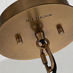 Подвесной светильник с узким цилиндрическим абажуром из черных вертикальных реек Kichler варинант исполнения - 4 | Loft Concept в Воронеже