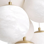 Люстра подвесная круглая с сферическими плафонами из натурального камня Glowing Spheres варинант исполнения - 4 | Loft Concept в Воронеже