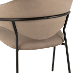 Коричневый стул с обивкой из искусственной замши Alexis варинант исполнения - 7 | Loft Concept в Воронеже