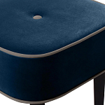 Квадратный мягкий пуф на черных ножках Winton Pouf Square варинант исполнения - 10 | Loft Concept в Воронеже